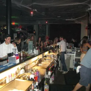 a bar filled with people