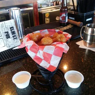 Fried Mushrooms. Man it was seriously Friggen awesome.