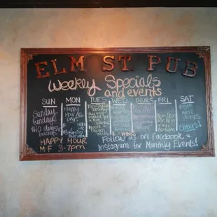 Weekly Specials