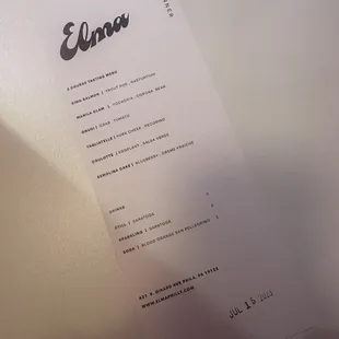 Menu 7-15-23