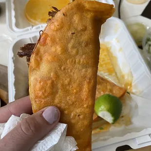 Sat / Sun Only 4 Quesabirrias de Res with a side of Stew