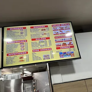 menus and prices