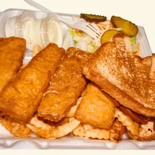 4 pieces fish dinner