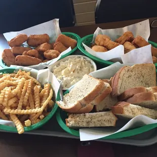 Friday night all you can eat fish with sides.  Delish!