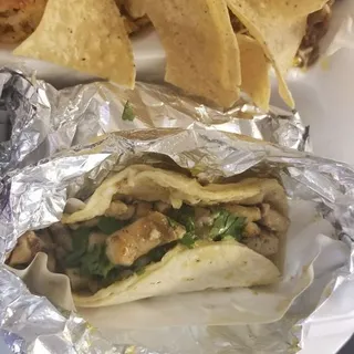 Two Spicy Chicken Tacos Meal