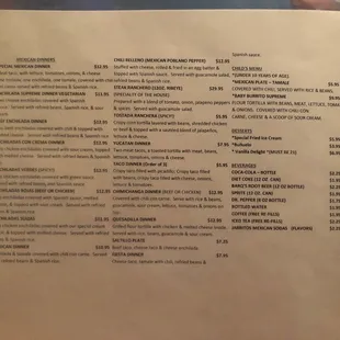  the menu