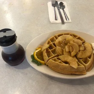 food, waffles