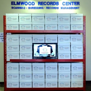 Elmwood Records Center is our sister company- offering full service Records Management services.
