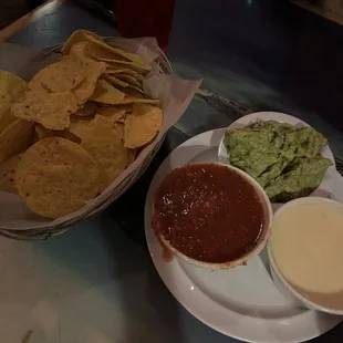 Chips, Salsa, &amp; Guacamole