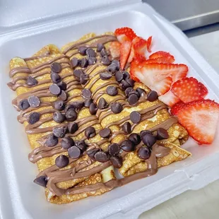 Crepe whit choc chips