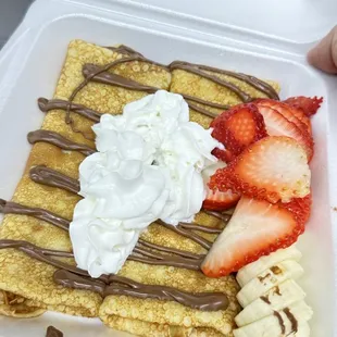 Crepe soft and fluffy