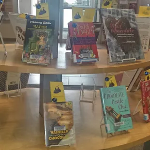 Read a book on chocolate and you get a free chocolate kiss!