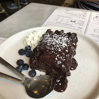 Chocolate Ganache Bread Pudding