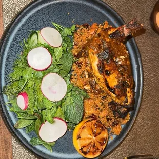 Grilled Shawarma Spiced chicken.