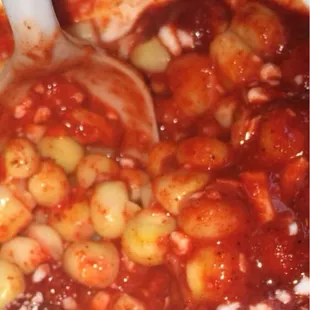 a closeup of a bowl of stew