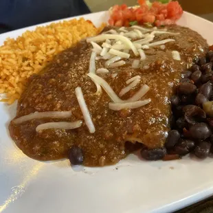 Cheese enchiladas.