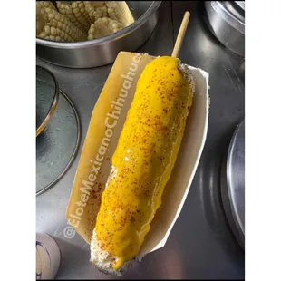 Elote Entero C/Queso Amarillo