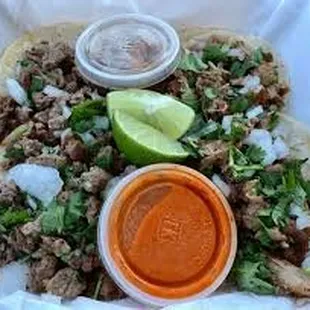 Carnitas and Carne Asada tacos. Photo courtesy nmgastronome.com