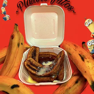 Plátanos Fritos preparado con Lechera y mermelada