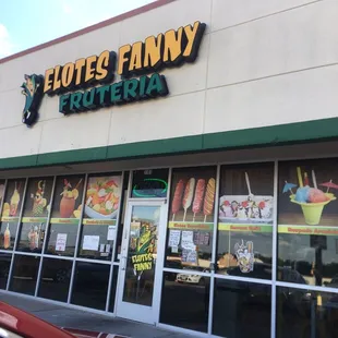 the front of the store