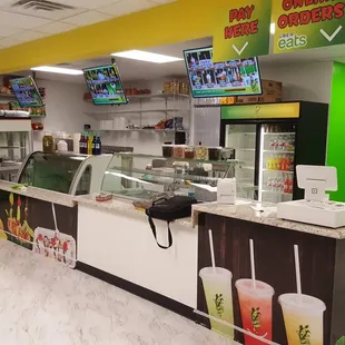 sushi and sashimi, interior