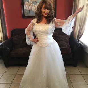 Dress design for Olga Breeskin - violinist, dancer and actress.