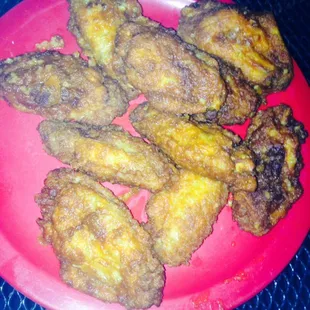 Buffalo garlic chicken wings. So good!