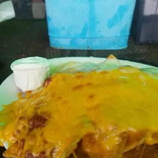 Cheese nachos