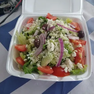 Greek Salad extra feta cheese