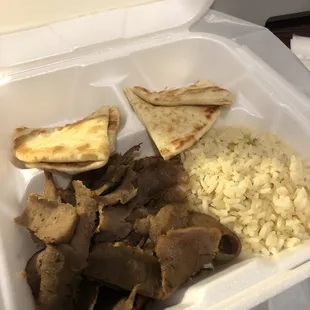 Gross. This is what they consider a gyro plate.