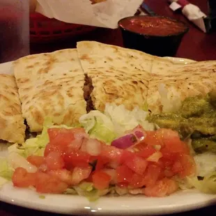Pork Carnitas Queadillo with gauc and pico