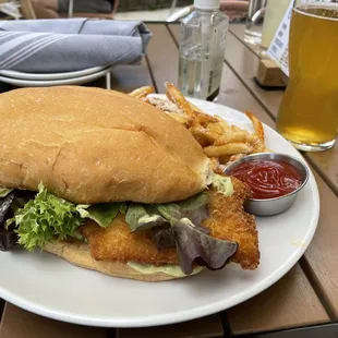 Catfish Milanesa Sandwich