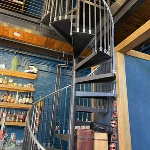 Coolest spiral stairs!