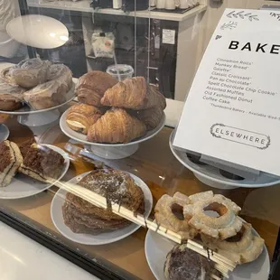 Delicious bakery items.