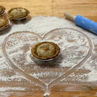 pies and a rolling pin