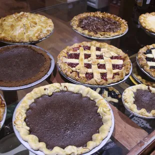 A multitude of pies, made with locally sourced ingredients