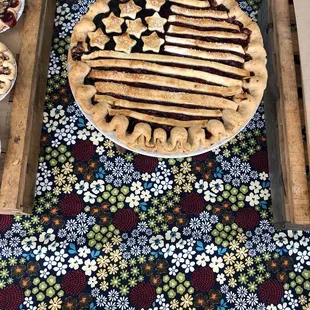 Flag pie for 4th of July
