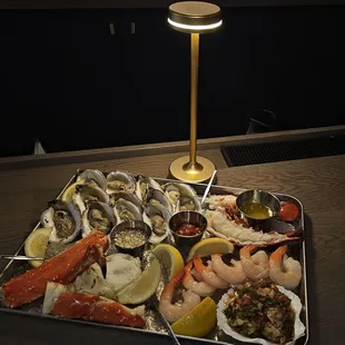 Seafood charcuterie.