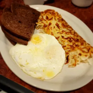 #2: 2 eggs, hash browns &amp; toast