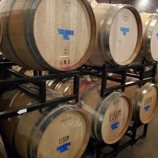 Wine barrels