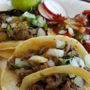 Tacos &amp; burritos were delicious  and good size