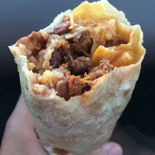 Super burrito with pork "Al Pastor"