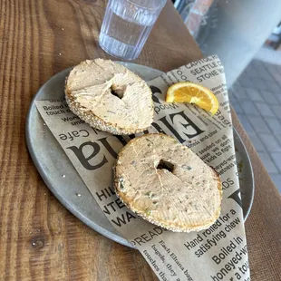 food, bagels, bagel