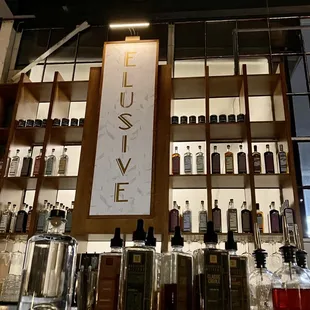 Bitter line up at the bar