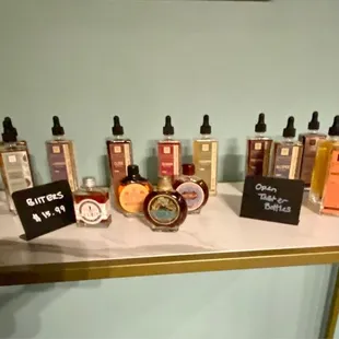 Their current bitters selection