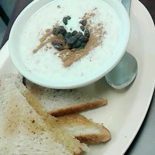 The oatmeal is a MUST HAVE! You won't regret it.