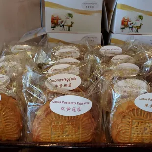 Great variety of moon cakes