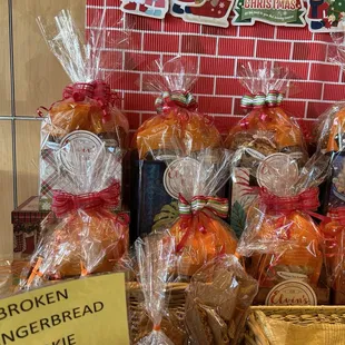 Broken gingerbread cookies