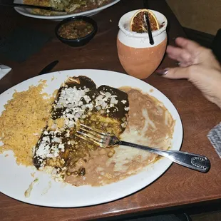 Chicken Mole Enchiladas