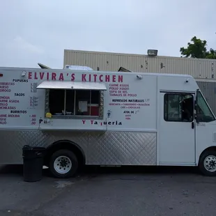 Truck hidden behind the exxon